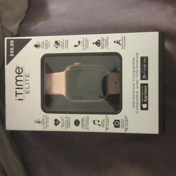 iTIME ELITE NIB Heart Rate, Blood Pressure, Pedometer, Call, Music & More Watch - Picture 11 of 16